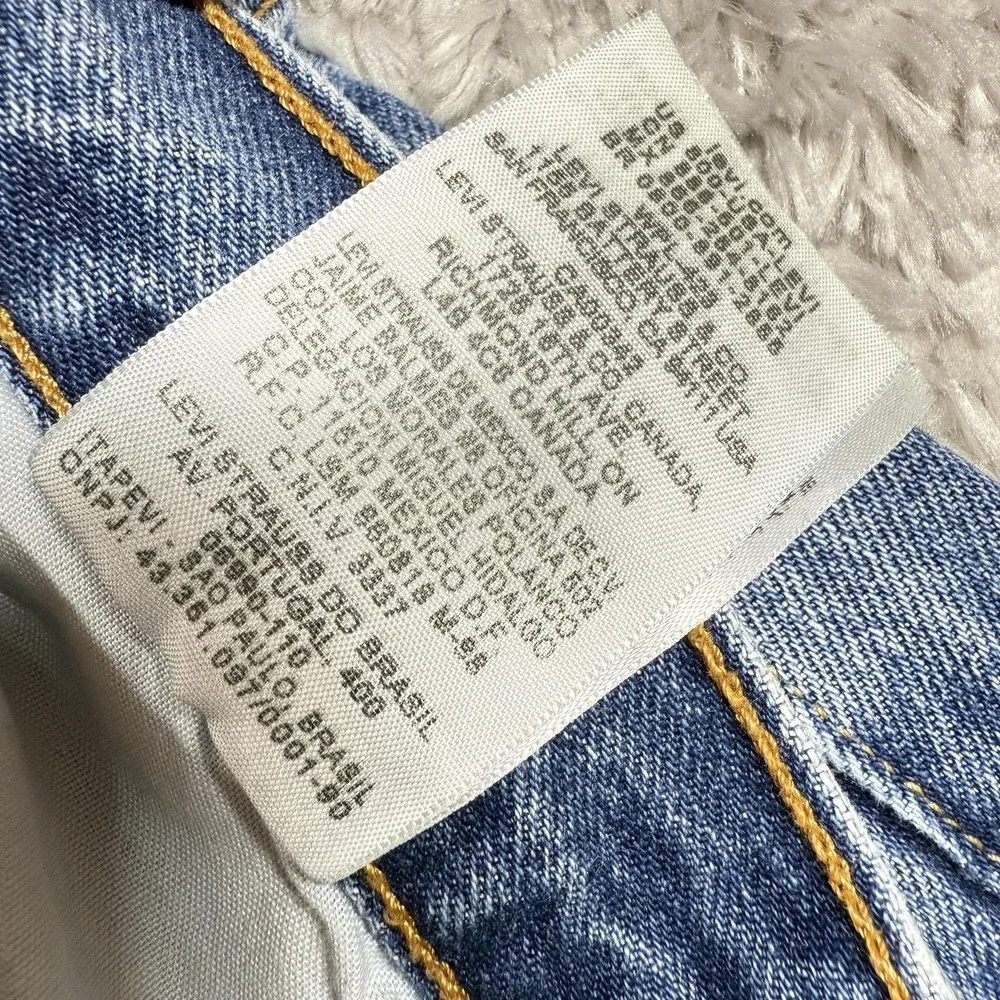 Vintage Levis 501 XX 90's Jeans Mens 35x34 Straight Leg Button Fly Red Tab Y2K